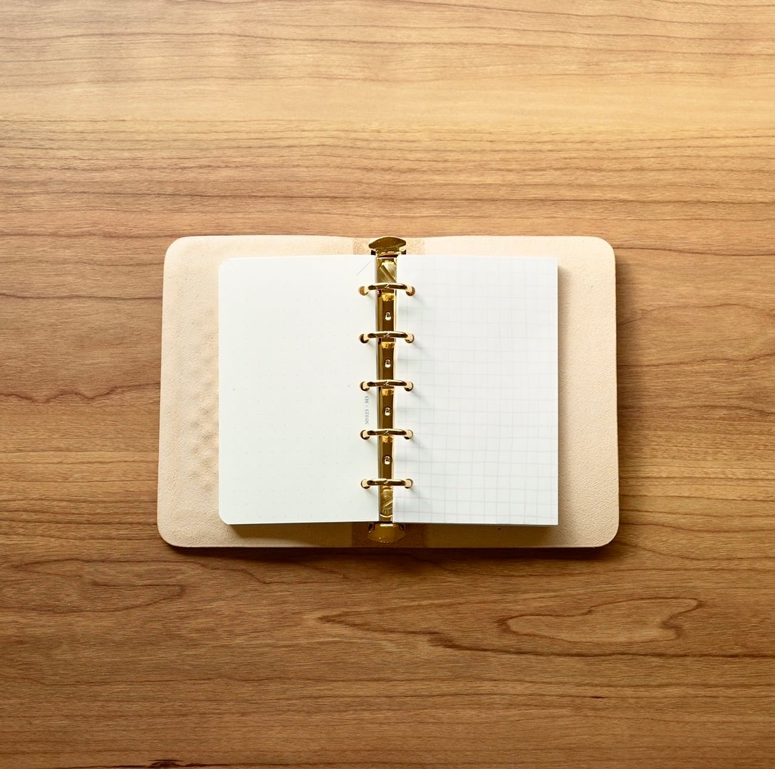 マイクロ5】システム手帳 イタリアンレザー ハンドメイド マルゴー