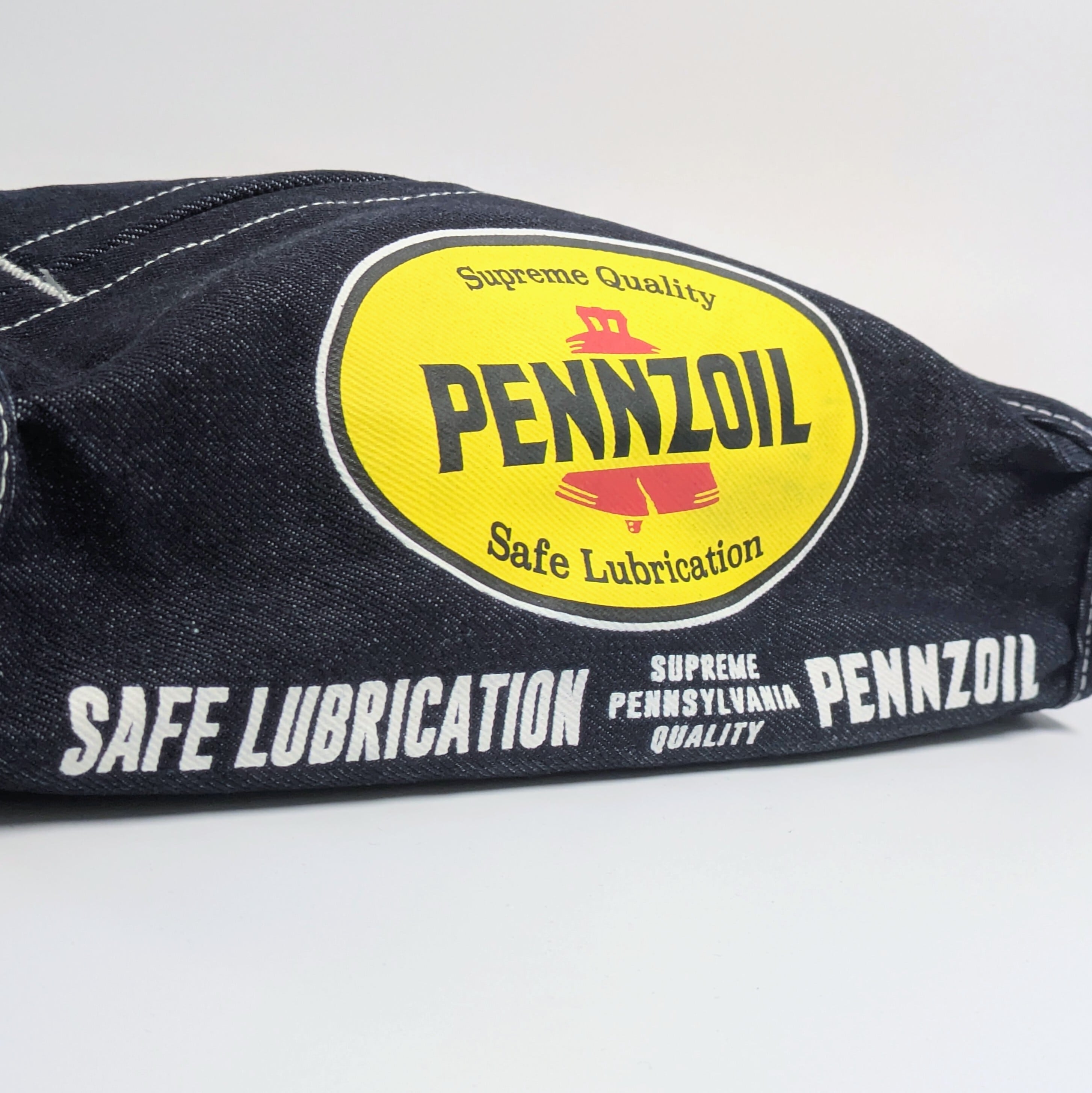 ✨️ティッシュのドレスアップに♡✨️ Denim Tissue Cover / デニム ティッシュカバー 吊り下げ / ティッシュケース【 Pennzoil ( ペンズオイル ) 】インディゴデニム