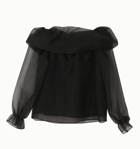 美品【DOLCE&GABBANA】ベロア/長袖ブラウス/黒/38/ 美品【DOLCE&GABBANA】ベロア/長袖ブラウス/黒/38/ 長袖