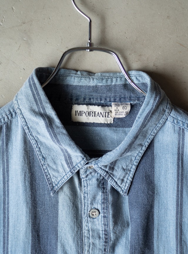 "IMPORTANTE" 1990s Wide stripe shirts