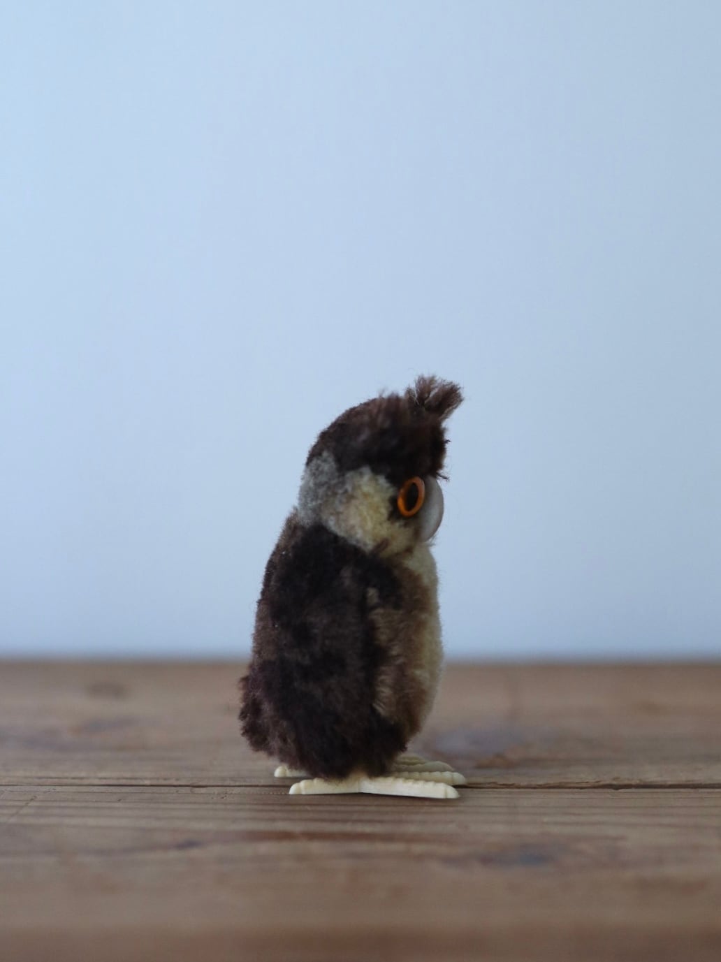 シュタイフ ポンポン バード フクロウ Steiff Woolen Owl 9㎝ ヴィンテージ シュタイフ ふくろう