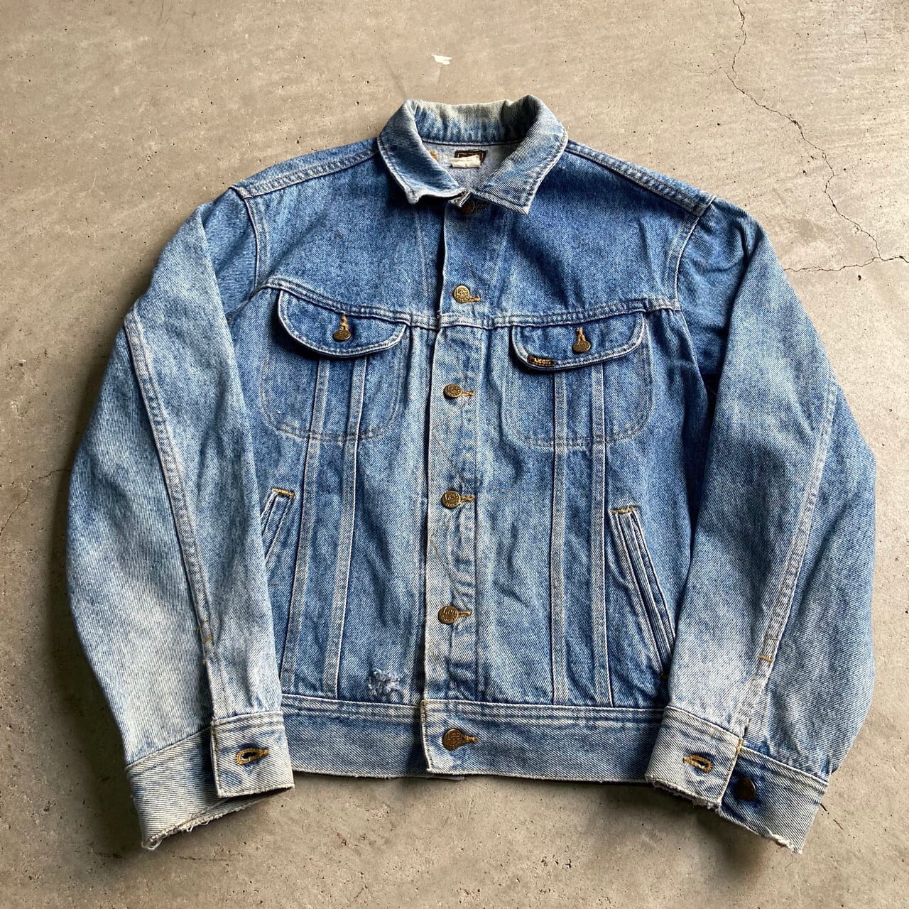 80年代 Lee リー デニムジャケット 101-j メンズL相当 古着 80s 