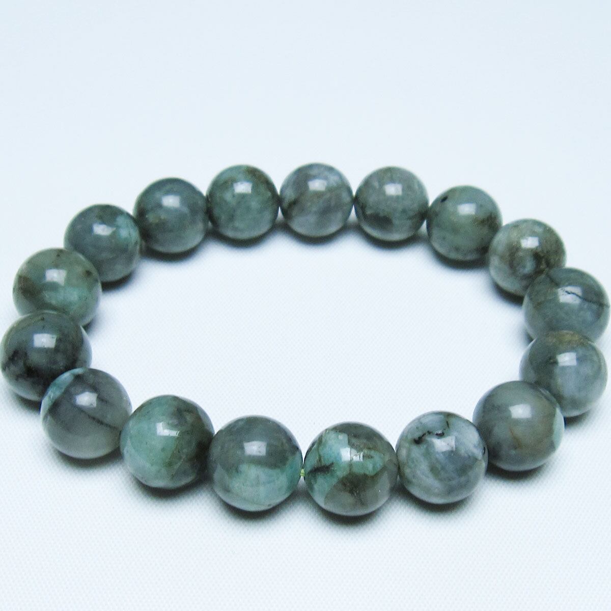 エメラルド ブレスレット 12mm 一点物 メール便可 [M便 1/10] 111-46004