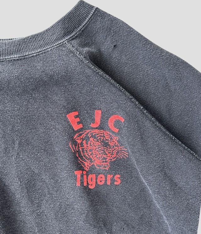 Vintage 60s Print Raglan Half Sleeve Sweat