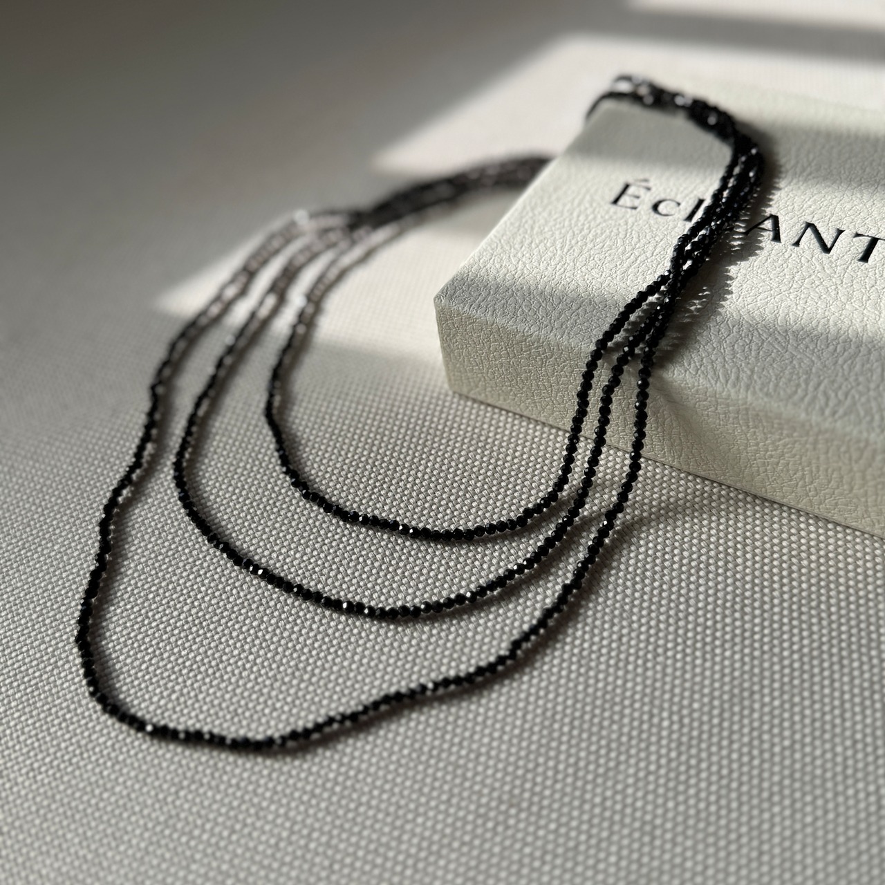 Black Spinel Long Necklace［BZN25］