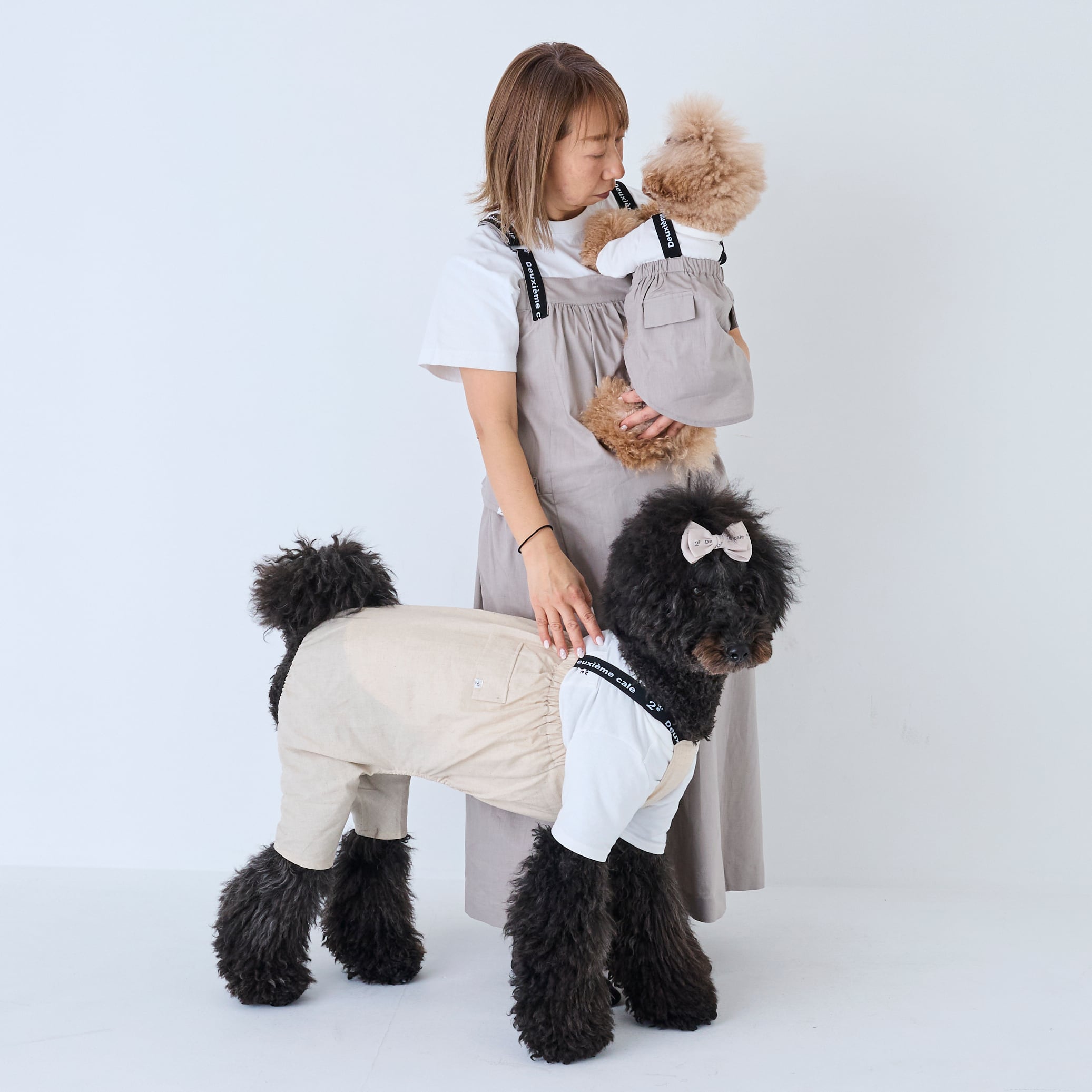 251024大型犬サイズ] ロゴゴムロンパース | 犬服ブランド 2e deuxieme