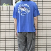 85's Whale watchers club print tee