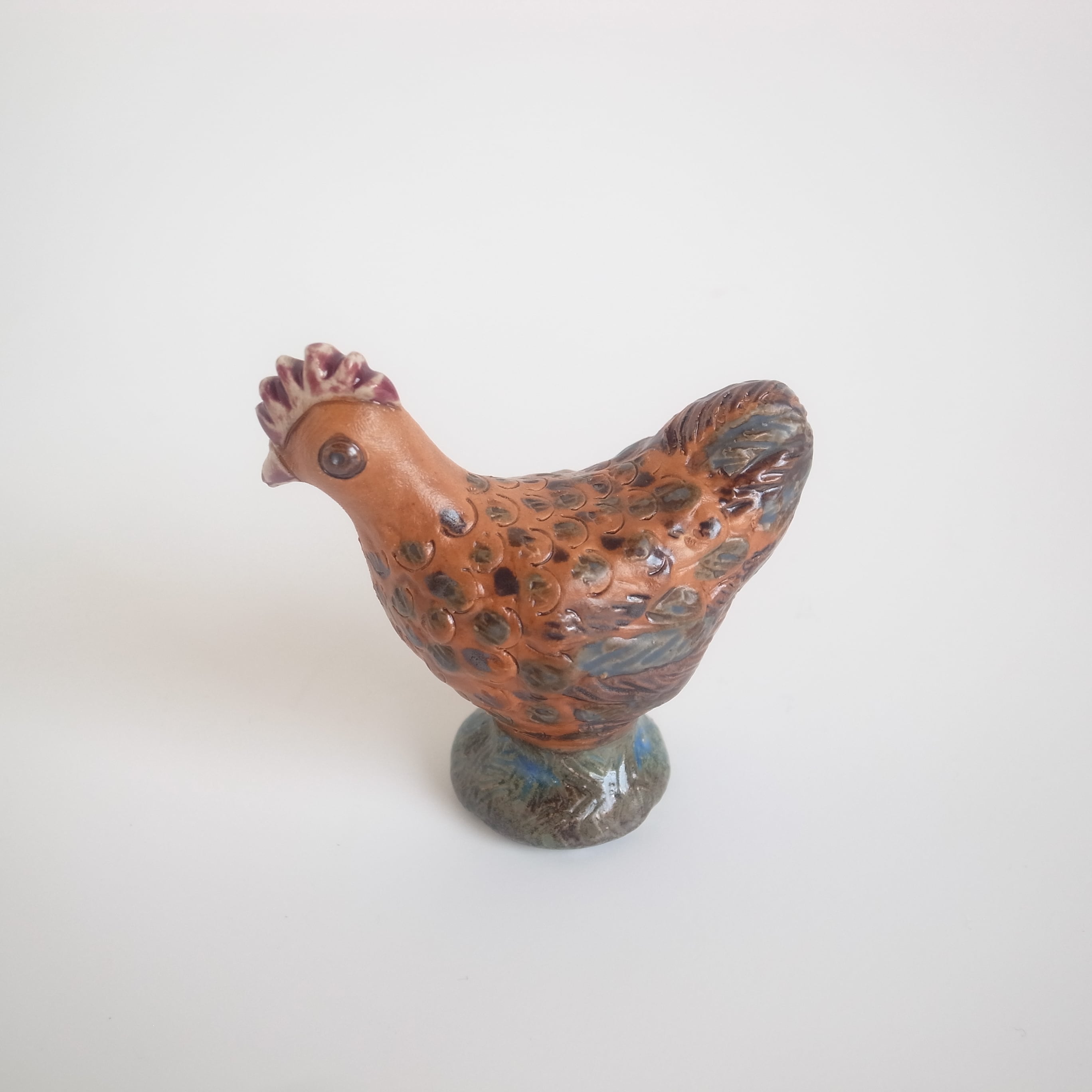 Rutebo / Orange Rooster Figurine | troldhaugen antiques ｜ 北欧