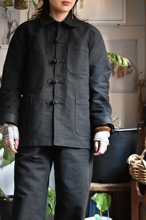 “NEW“ MOLESKIN“ FRENCH CHINA  JKT “BLACK“