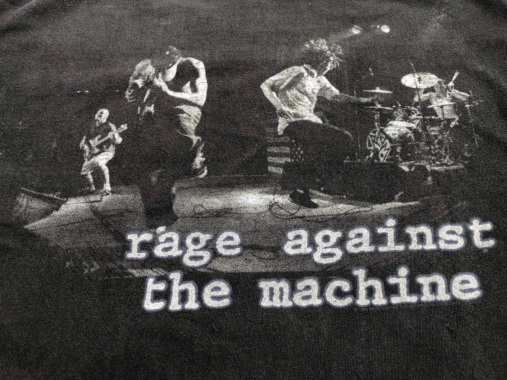90s RAGE AGAINST THE MACHINE Tシャツ 黒 【L】1998 レイジ・アゲイン ...