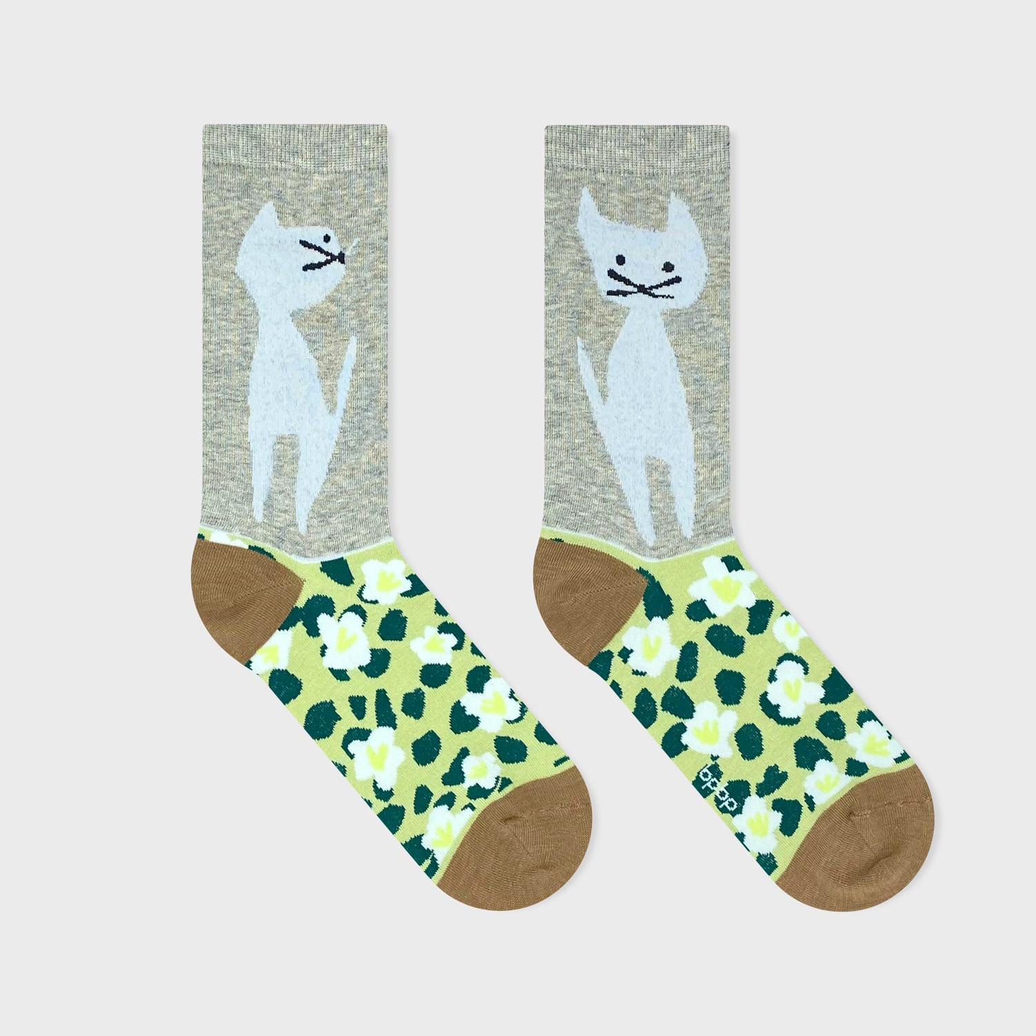 JIN KITAMURA】北村人 SOCKS CAT IN FLOWER GARDEN 猫とお花畑