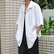 ~80's 3pocket cuba shirt white