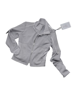 [OJOS] Epaulet Jersey Jacket / Grey 正規品 韓国ブランド 韓国通販 韓国代行 韓国ファッション オホス