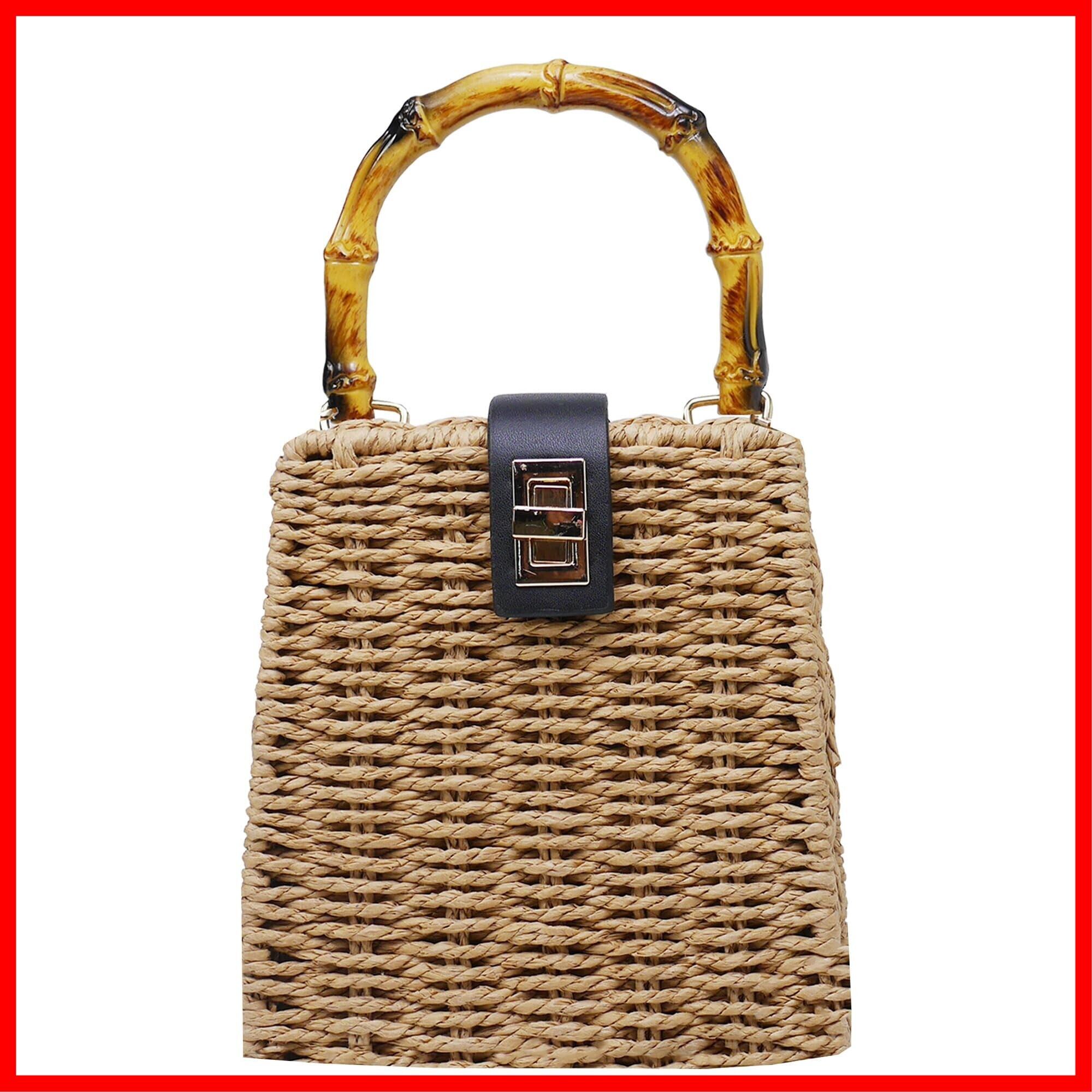 プラニー工房　籠バック　新品未使用 タイ王室御用達 竹籠バッグ(プラニー/KOMKRIT工房謹製) - 染と織