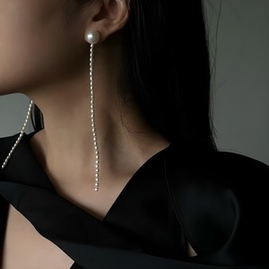 Handmade natural pearl earrings【H00030】