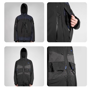 REINDEE LUSION 23AW ジオメトリックカッティングMOLLEシステムアクセサリーポーチ
