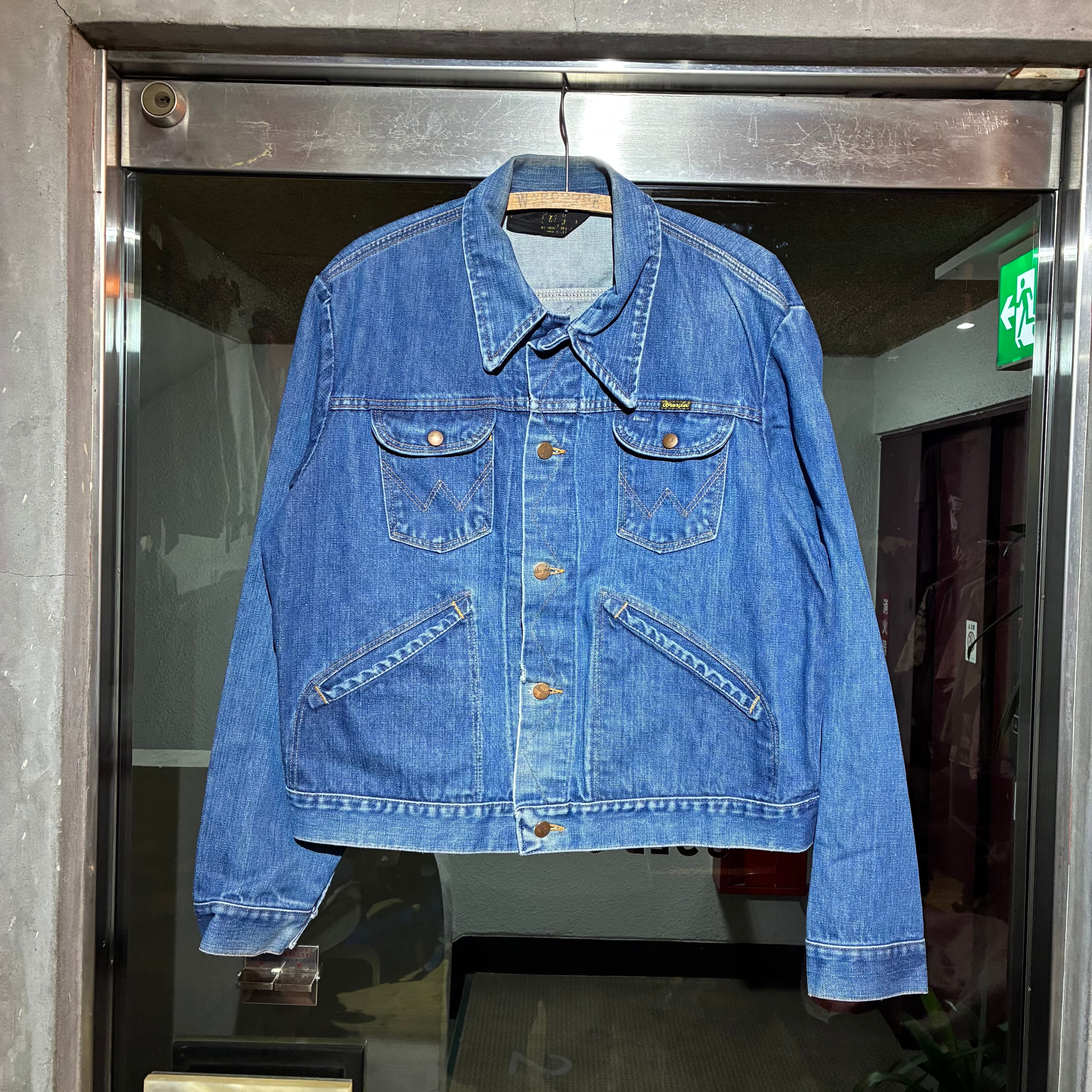 80s OLD STUSSY/Denim Jacket/USA製/黒タグ/L/デニムジャケット