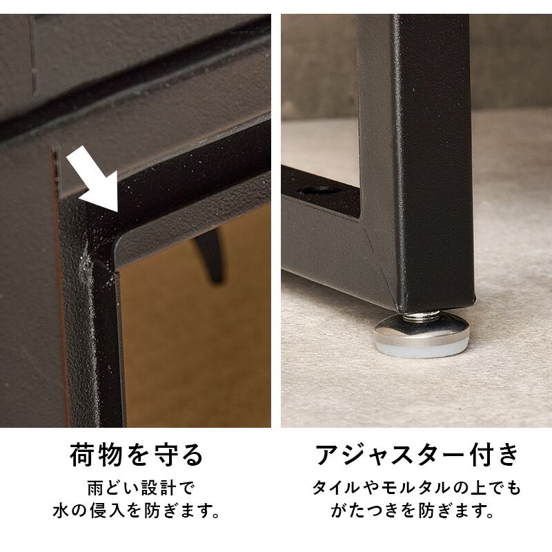 【組立式】宅配ボックス 2段タイプ 郵便ポスト アジャスター 配達用マニュアル 印鑑ケース付き 3色展開 幅45cm