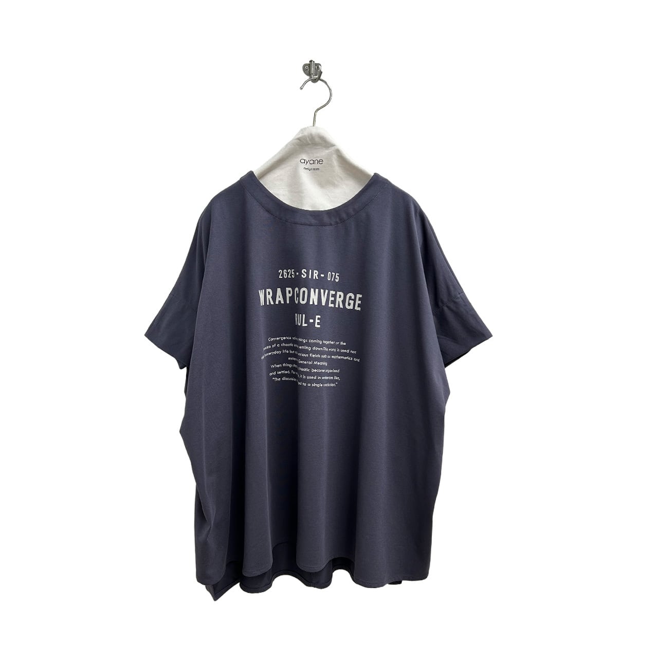ayane】ポンチョ型ロゴTシャツ 826519 アヤン | red earth