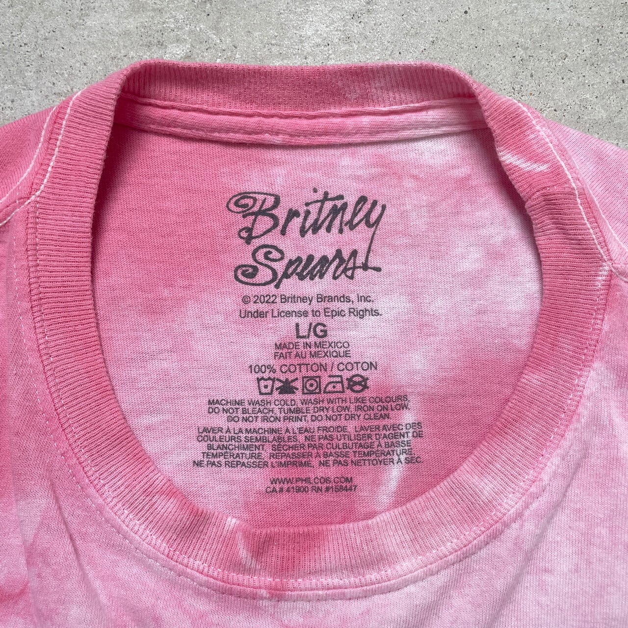 00年代 BRITNEY SPEARS ブリトニー・スピアーズ タイダイ染め
