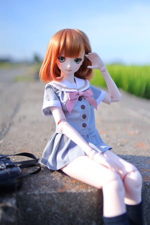 DD / DDS / Smartdoll対応OF【県立かもめヶ浜高等学校制服　夏服（グレー）】