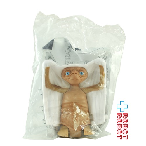 E.T. 20周年 シーツかぶり ぜんまいトコトコ フィギュア フランス クイックバーガー ミールトイ 2002 袋入未開封