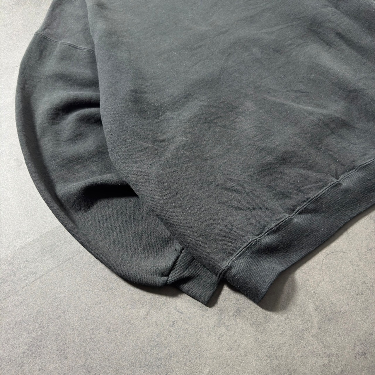 80s Russell Athletic sweatshirt solid black XL 古着 - 4