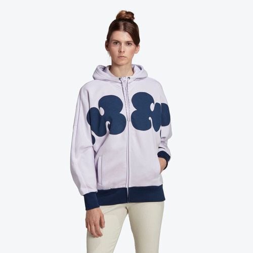 マリメッコ フリース フーデッドスウェットシャツ adidas（アディダス）の「アディダス スポーツウェア マリメッコ