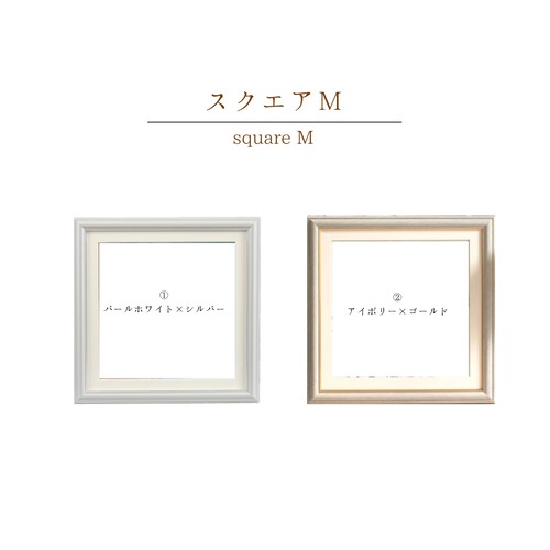 【ロゴフラワー】押し花デザイン｜スクエアM（410×410mm）