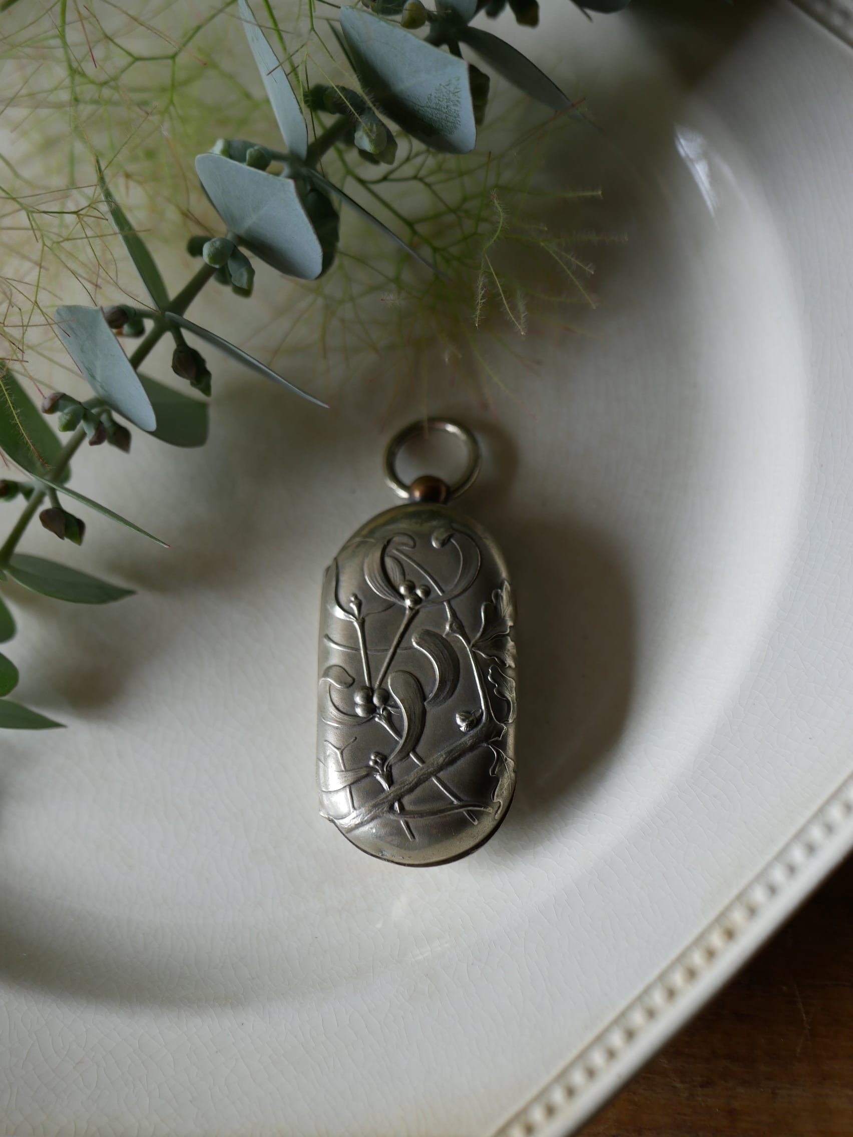 ヤドリギ ポルトモネ コインケース フランスアンティーク ブロカント