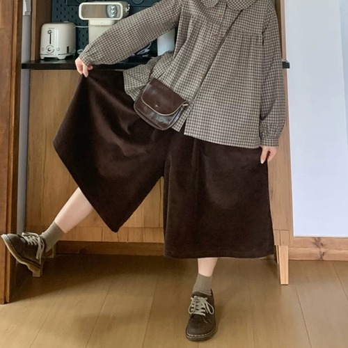 コーデュロイキュロットパンツ ・12552