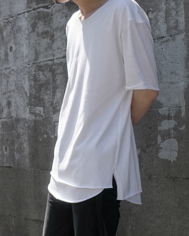 25SS ASKYY / LAYERED CUTSEW C-NECK / REGULAR