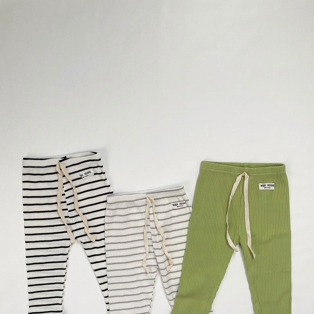baby border & basic rib leggings BB/BG/G
