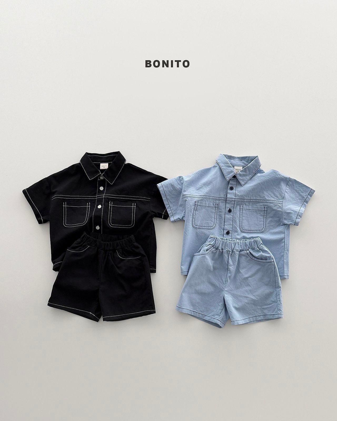 [BONITO] Two-Pocket Linen Set-up (JS/JM) / [보니토] 투포켓린넨세트 (JS/JM)
