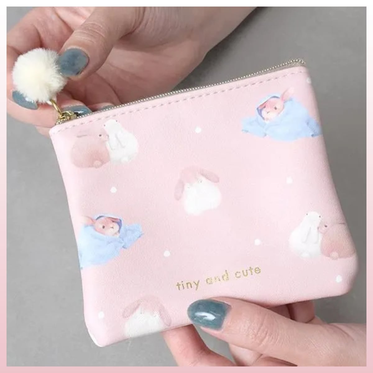 フラットポーチ うさぎ