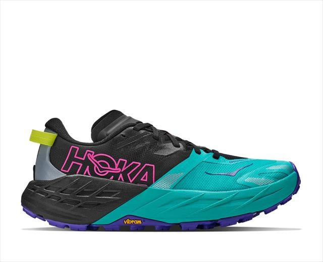 HOKA ホカ W SPEEDGOAT 7 1171929 BLACK/ELECTRIC AQUA レディース