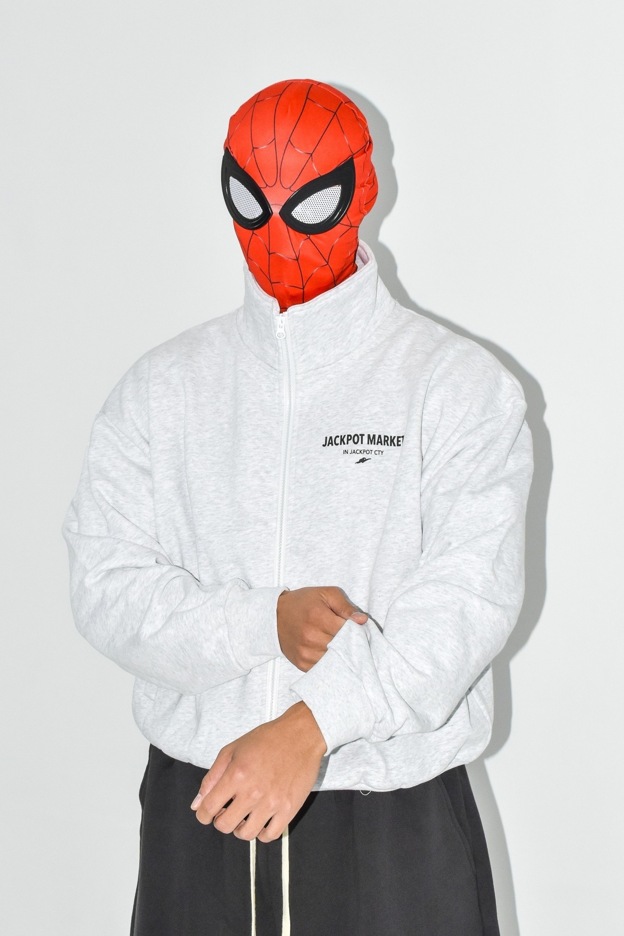 スウェットジップジャケット　アッシュグレー