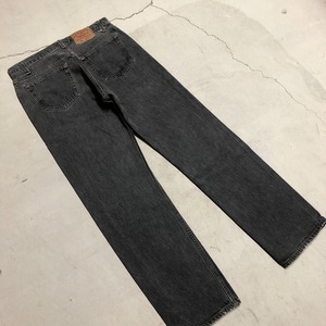1990'S LEVI'S 501 先染め BLACK DENIM PANT