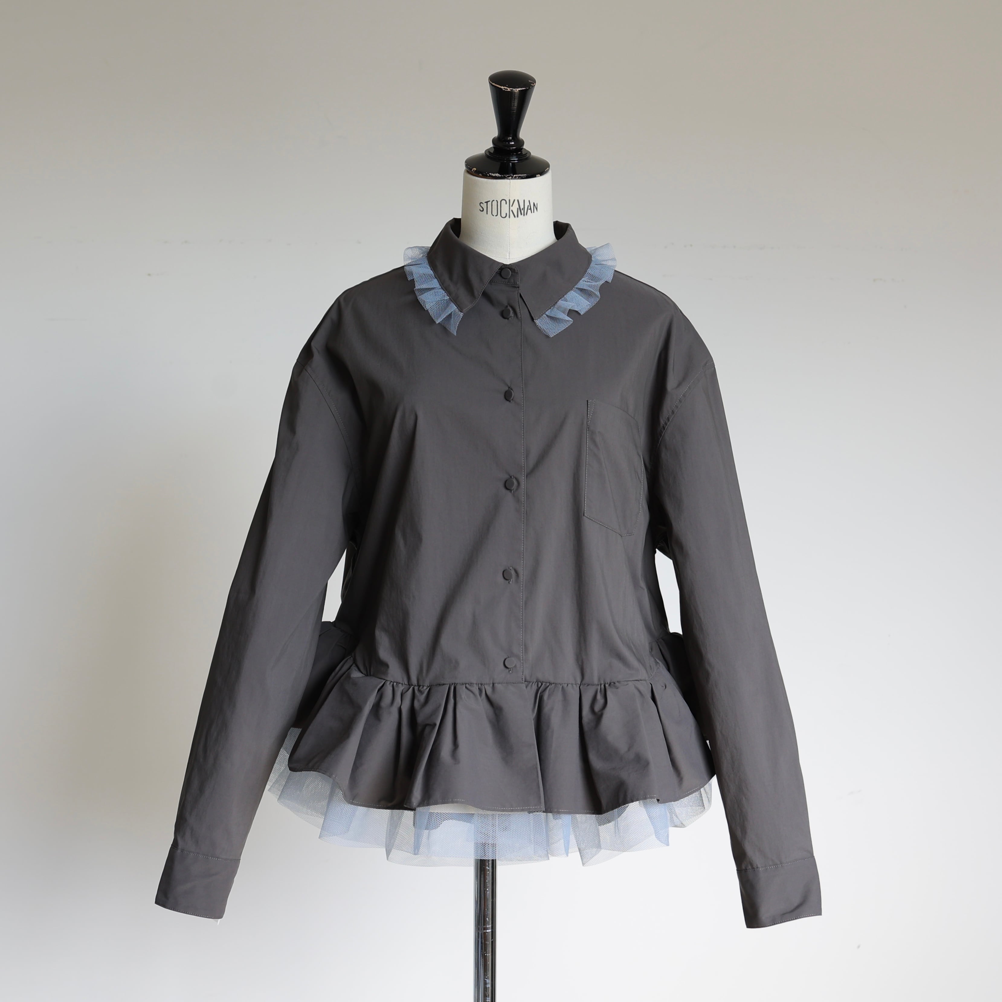 GPS-554 Tulle Frill Blouse | gypsohila