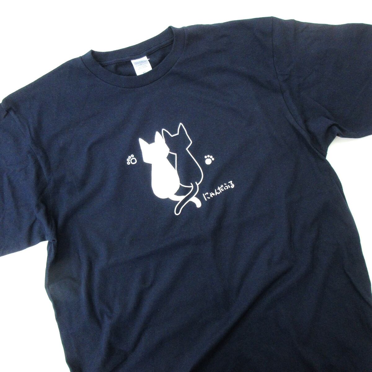 にゃんだふる ネコ 猫 Tシャツ cat07 猫服 ゆるキャラ ねこ柄 猫柄