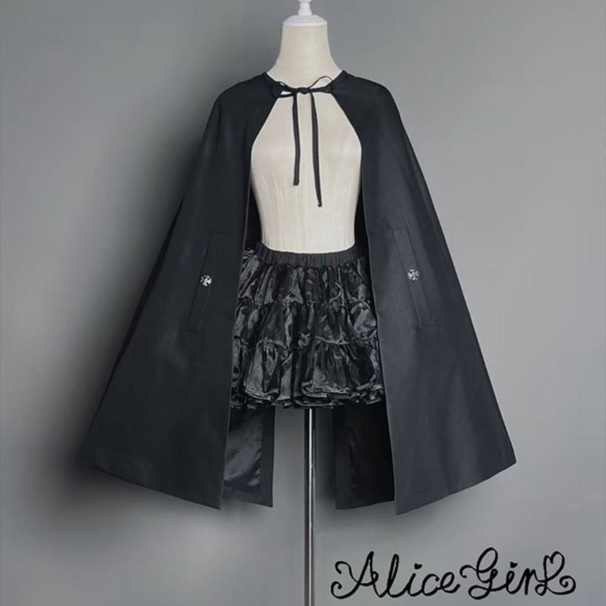予約商品 ゴスロリ 暗夜執事 マント 羽織  ALICEGIRL ダークゴシック