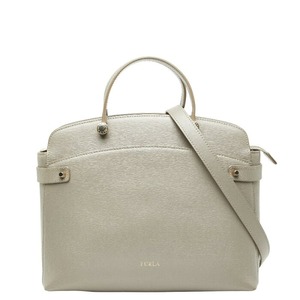 フルラ アガタ ハンドバッグ ショルダーバッグ 2WAY グレージュ レザー レディース Furla 【中古】
