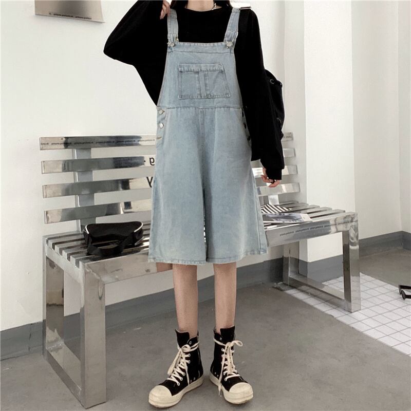 サマールーズショーツ スタイルスタンダードカジュアルワンピースオーバーオール レトロ かわいい 夏物 ブルマー ケッペル24065093224