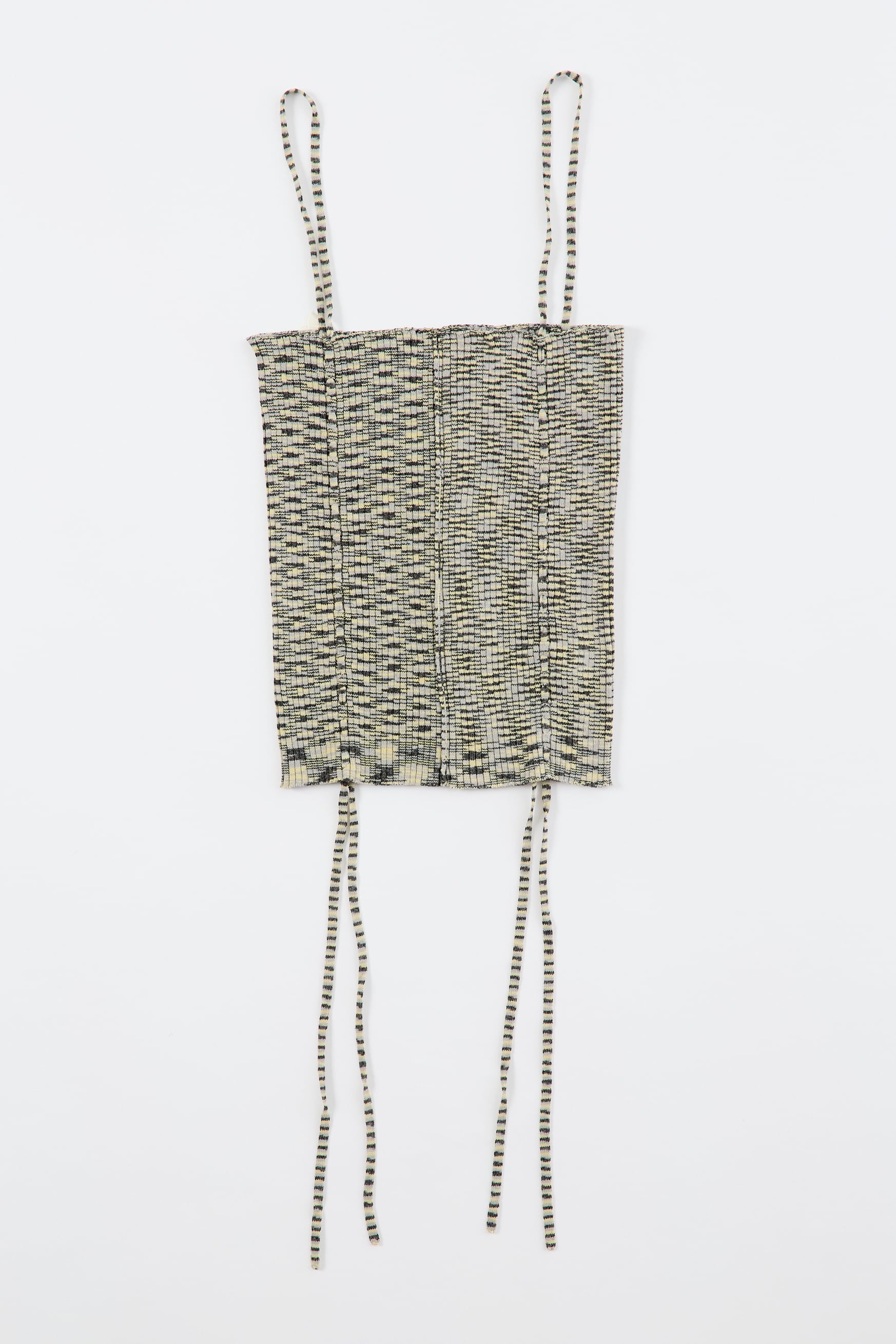 GRADIENT YARN CAMI 26SSAC-016 GRAY×CHARCOAL