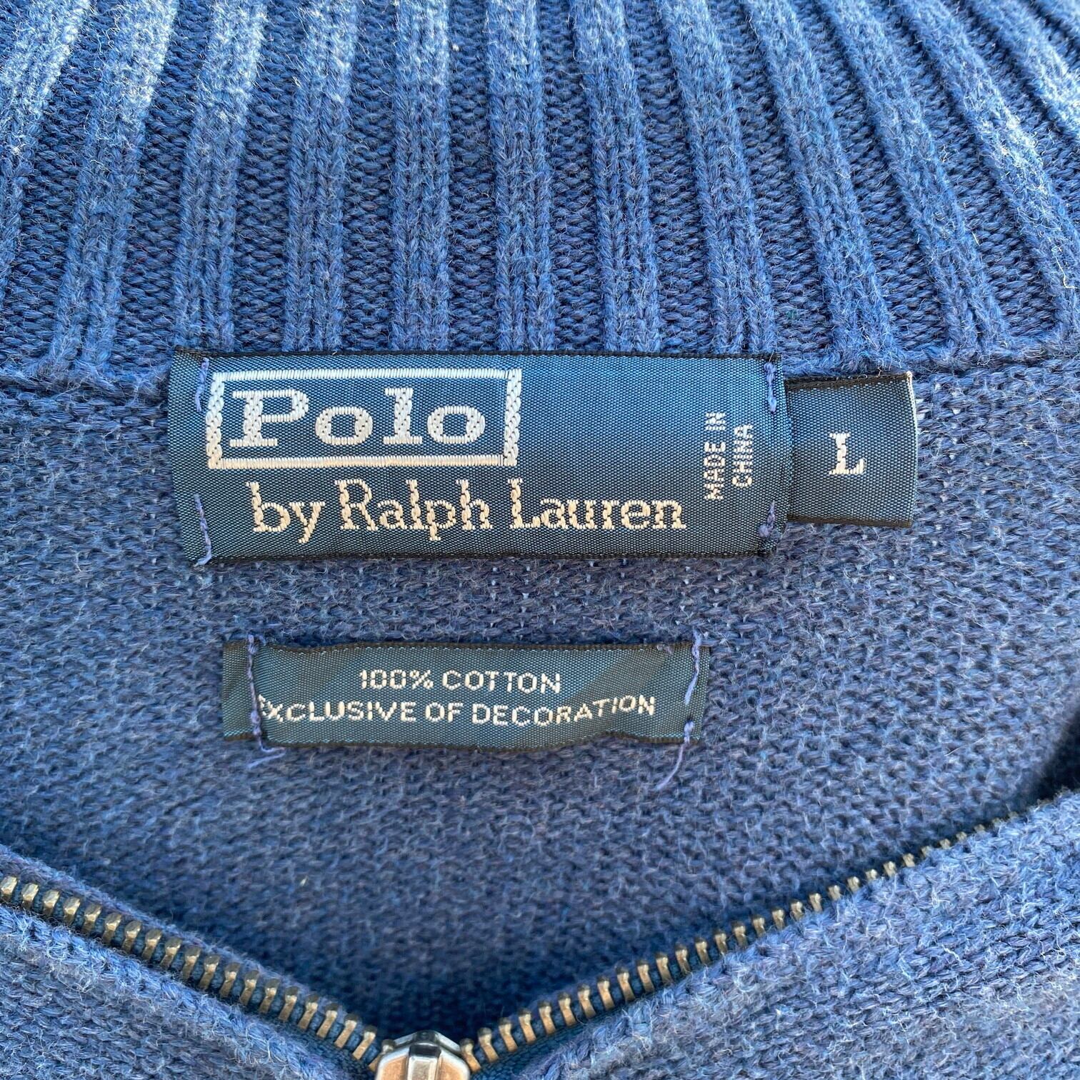 Polo by Ralph Lauren ポロバイラルフローレン ハーフジップ コットン 