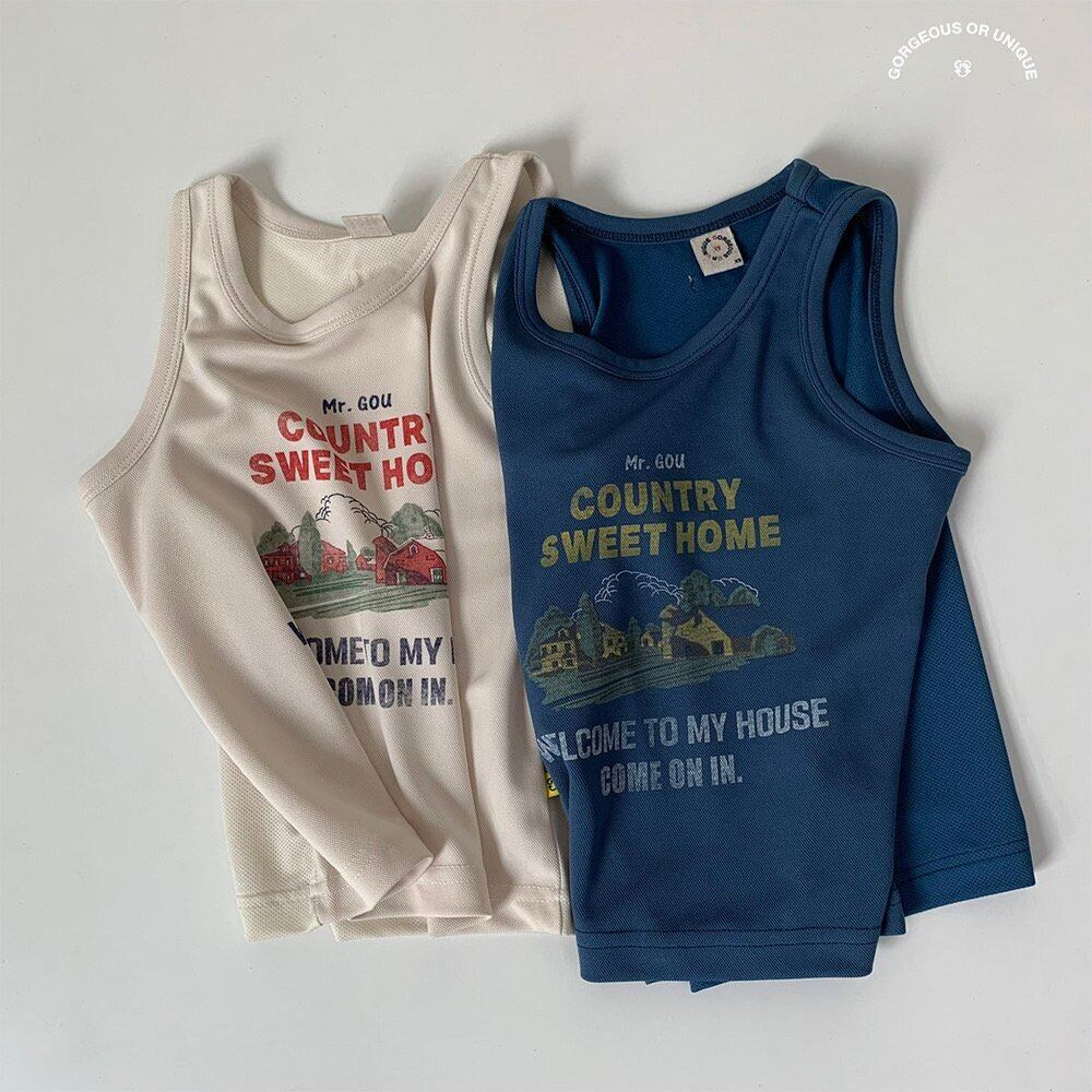 «sold out»«ジュニアサイズあり»«gou» スイートホームノースリーブ 2colors