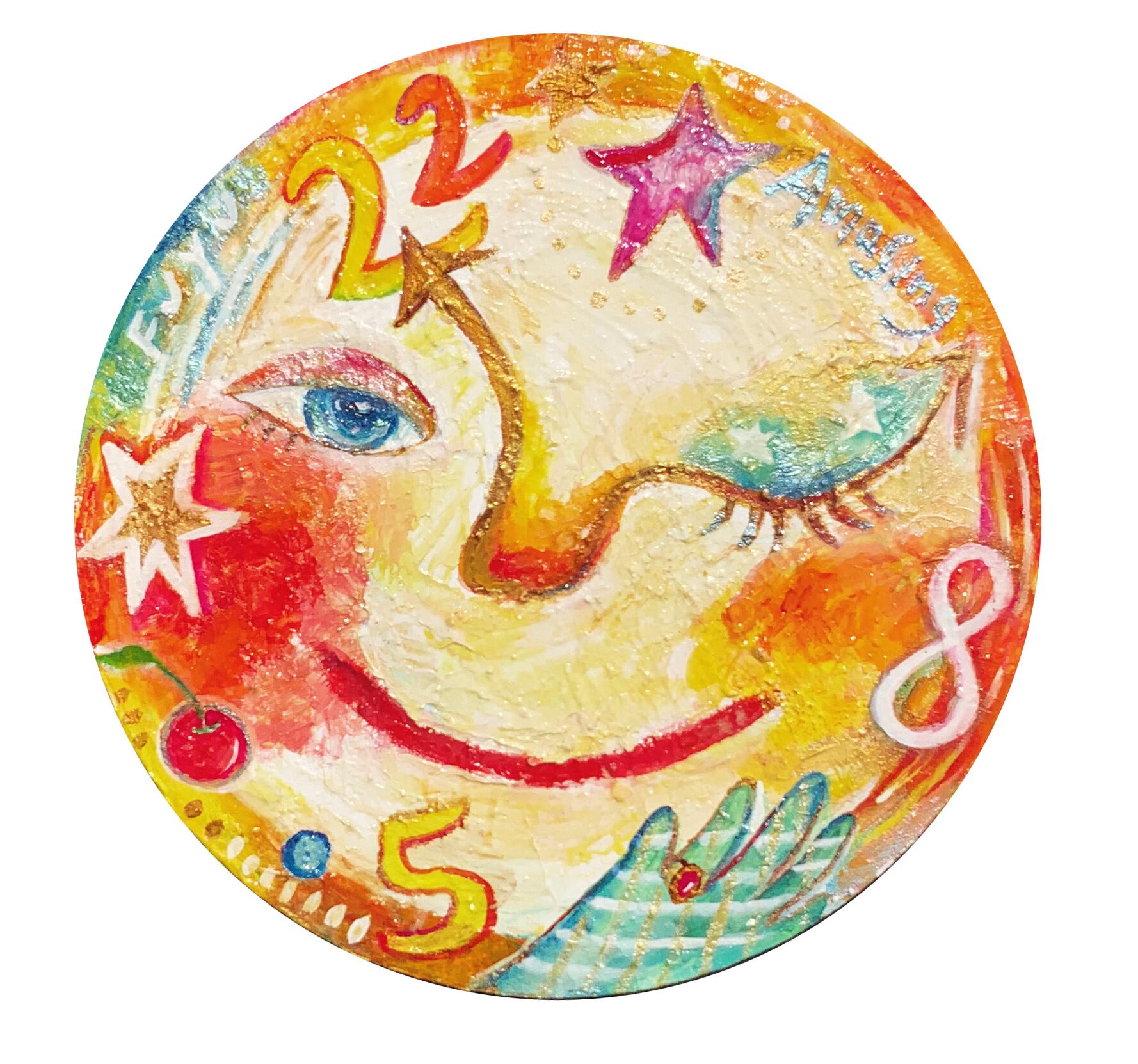 ◾︎◽︎◾︎フォロー割引実施中◾︎◽︎◾︎ 【 おやつの時間 】 原画 アート アクリル 美味しい時間【アート原画】 | Fuyumi shop