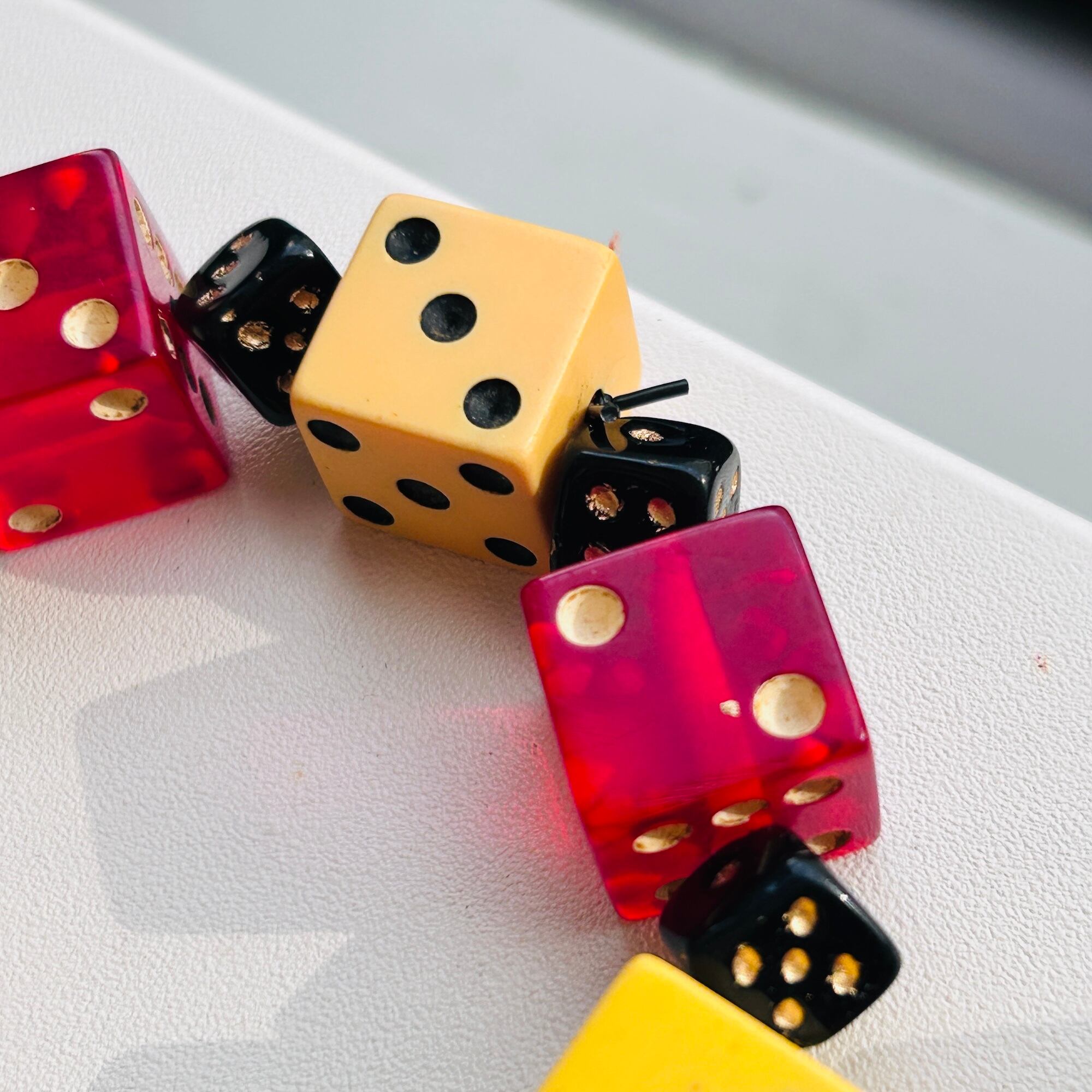 BAKELITE ミニサイコロブレスレット（バラ売り） | Milo Antiques