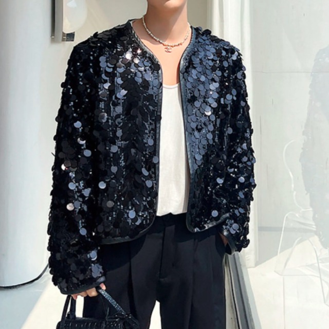 スパンコール　グロップドジャケット　2カラー　LB1080