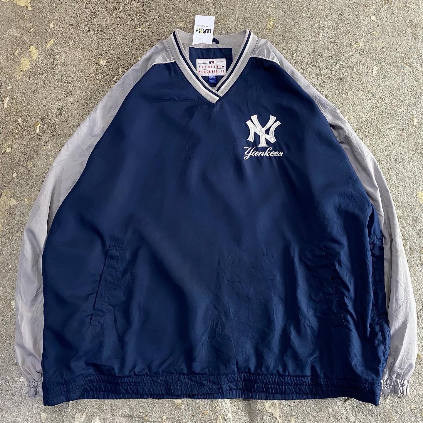 XXL!! 00s New York Yankees nylon pullover jacket